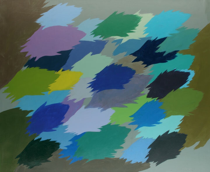 Blue Neuf III, 2012
Acrylic on canvas
36 x 44 inches