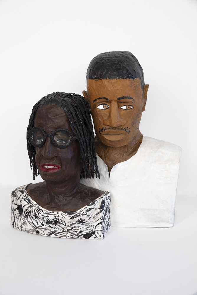 The Couple, 1993-1994
Painted paper mache and mixed media&amp;nbsp;
23 x 22 x 12 inches