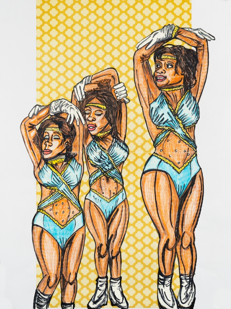 Keith Duncan
Southern University Dance Team 1, 2020
Colored pencil and marker on paper
24 x 18 inches&amp;nbsp;