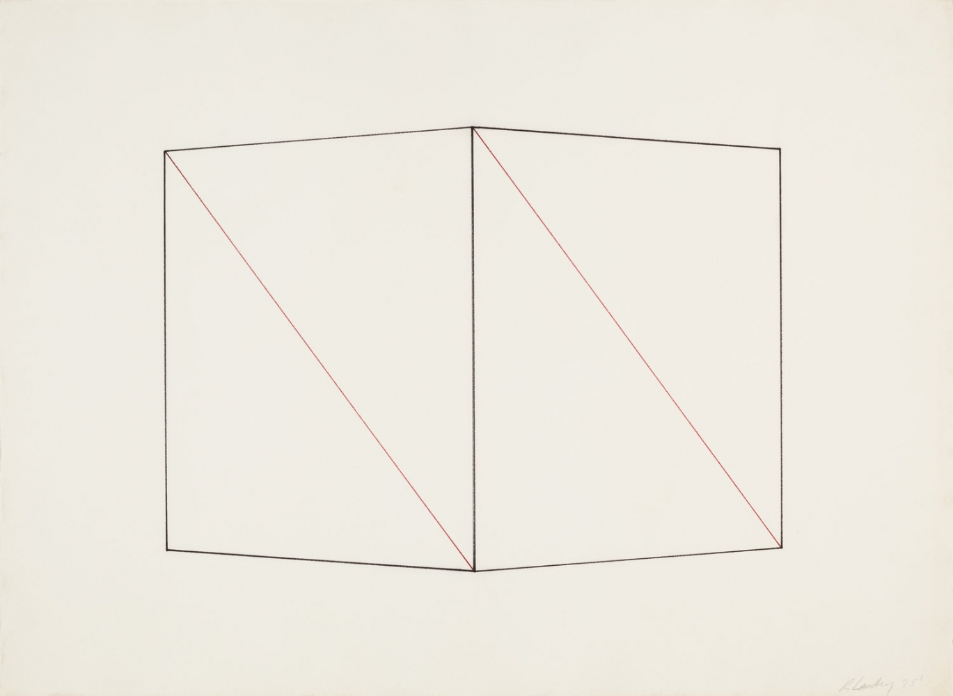 Dickie Landry
Drawing 2, 1975
Color pencil on paper
24 x 32 inches
