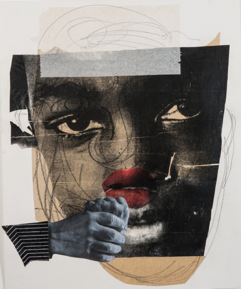 Deborah Roberts
Miseducation of Mimi #158, 2013-17
Collage, mixed media on paper
17 x 14 inches