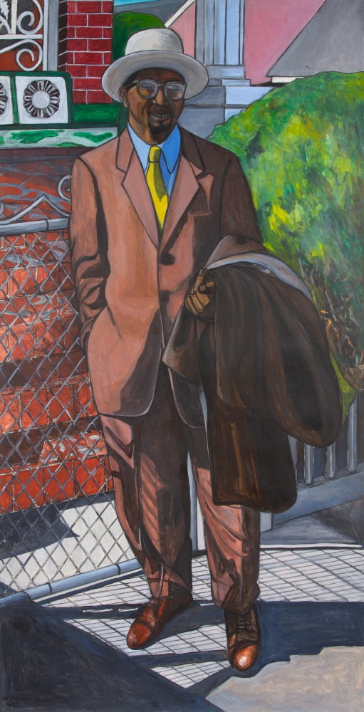 Dapper Young Man, 1999
Acrylic and charcoal on paper
82.5 x 42.5 inches&amp;nbsp;