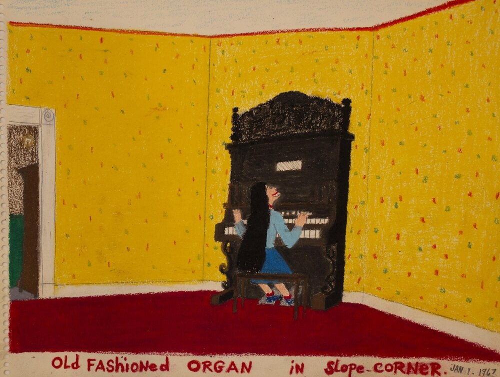 Gayleen Aiken Old Fashioned Organ in Slope-Corner, 1967