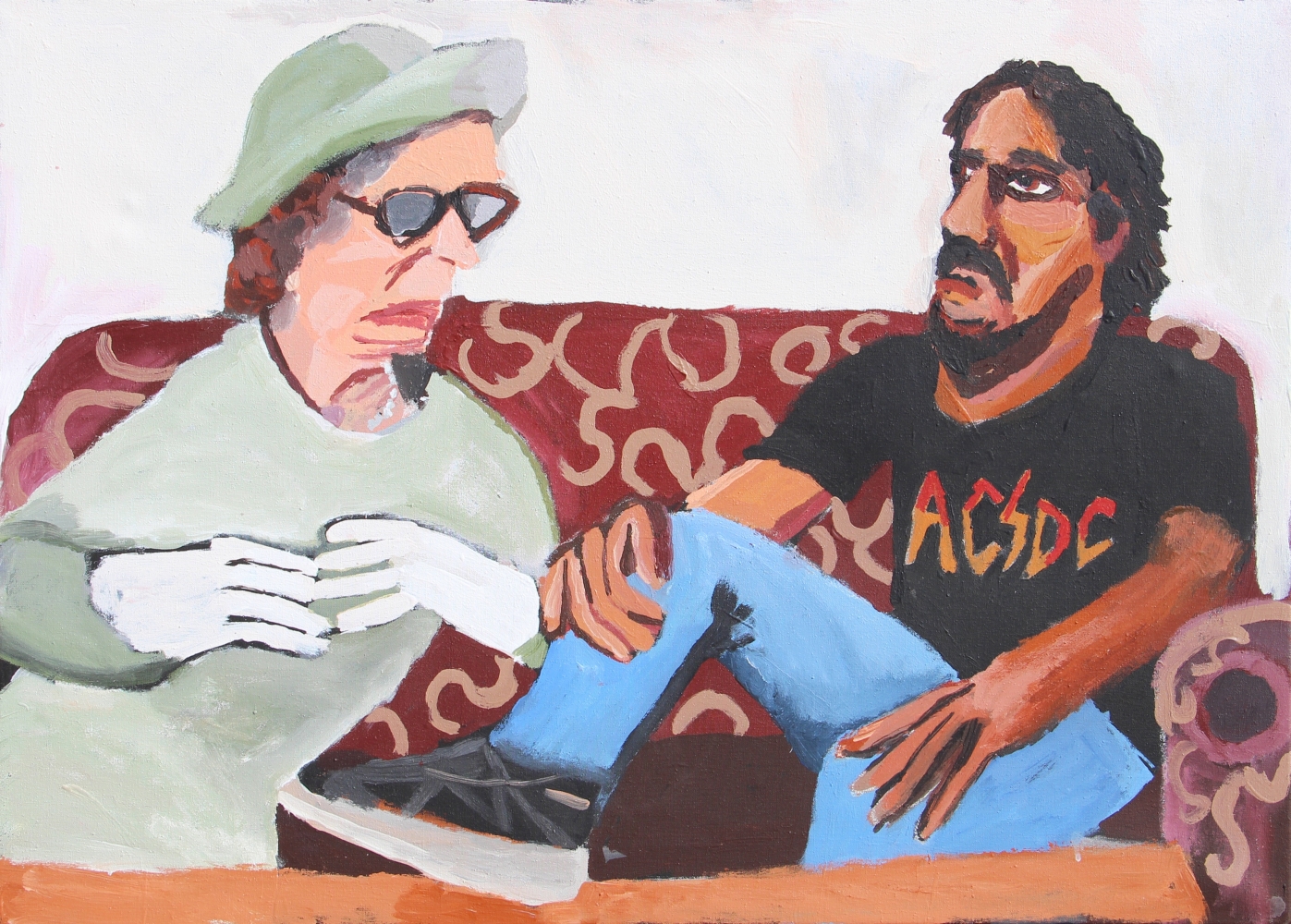 Vincent Namatjira

The Royal Tour (Vincent and Elizabeth 2), 2021

Acrylic on Linen
26.5 x 36 in.
