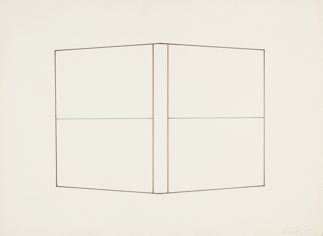 Dickie Landry
Line Drawing 3, 1975
Colored pencil on paper
24 x 32 inches