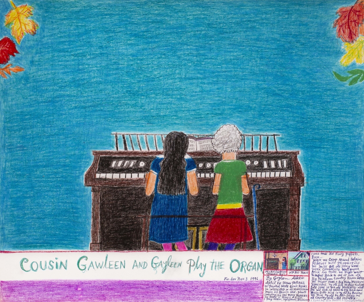 Gayleen Aiken Cousin Gawleen and Gayleen play the Organ, 1996