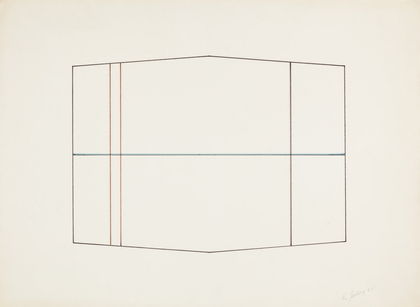 Dickie Landry
Line Drawing 5, 1975
Colored pencil on paper
24 x 32 inches