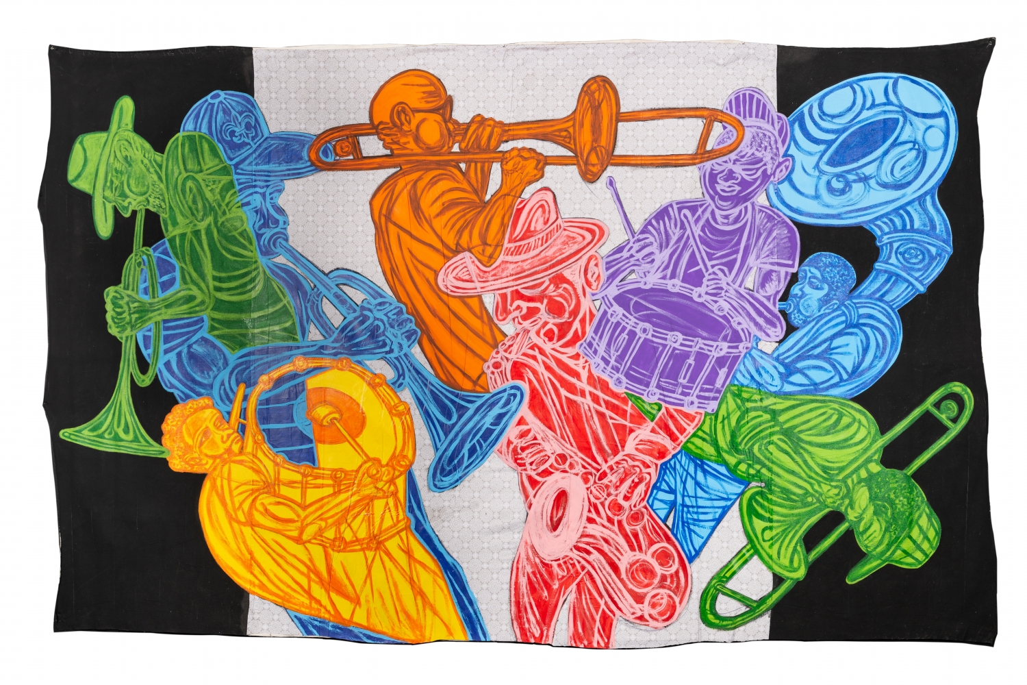 Brass Band on Frenchman Street 3, 2020&amp;nbsp;

Acrylic on Canvas&amp;nbsp;

92 x 144 inches&amp;nbsp;

&amp;nbsp;