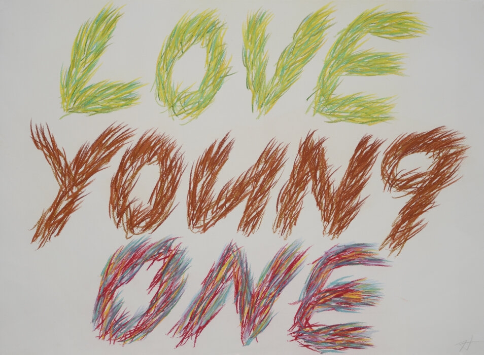 Young Love One, 1990
Pastel drawing on paper
22 x 30 inches