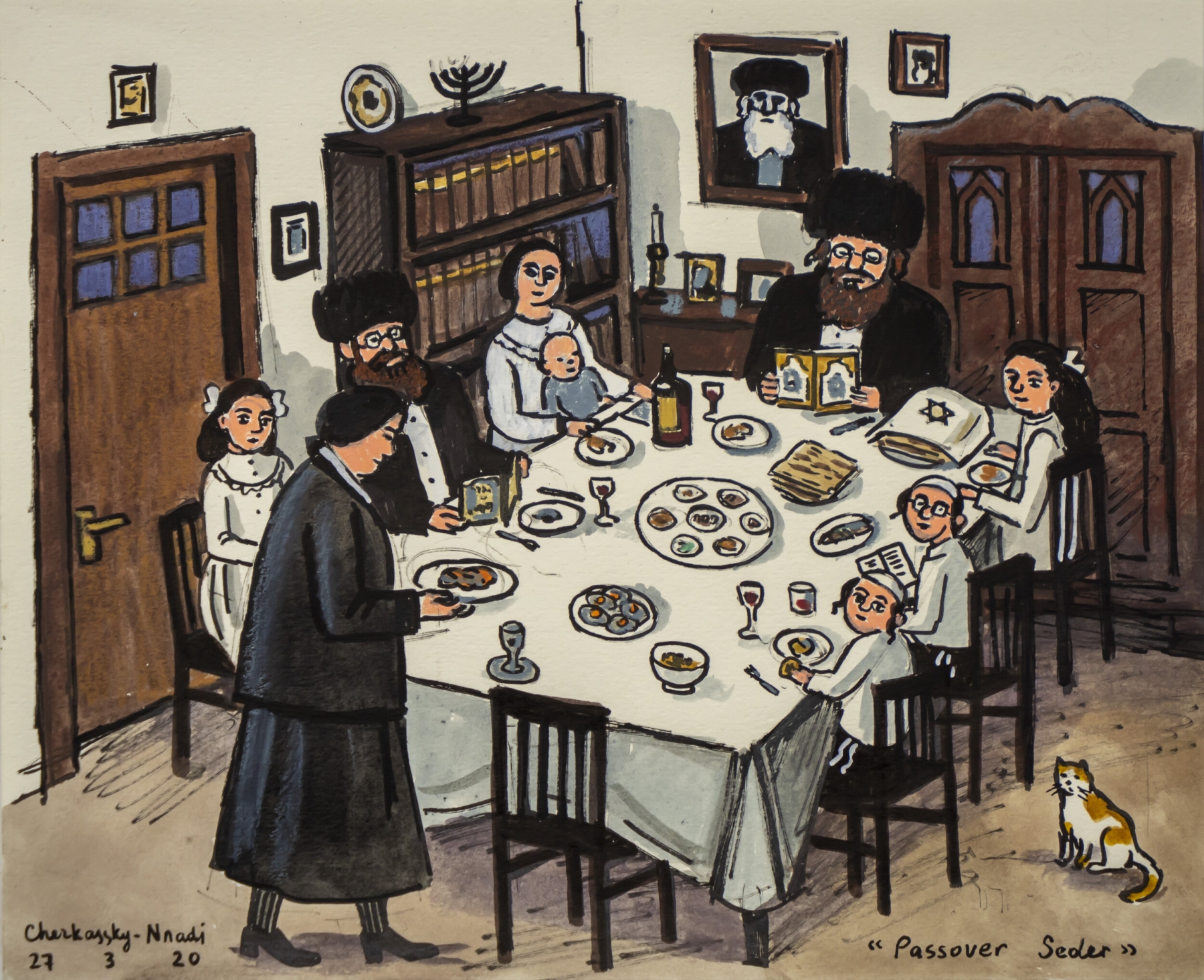 Zoya Cherkassky, Passover Sederink, 2020