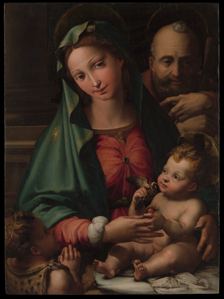 Perino del Vaga (Pietro Buonaccorsi), The Holy Family with the Infant Saint John the Baptist, ca. 1524&amp;ndash;26