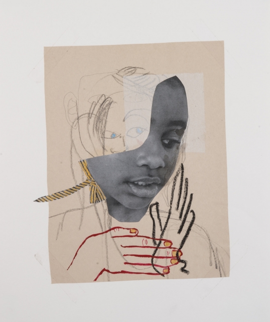 Deborah Roberts
Miseducation of Mimi #151, 2013-17
Collage, mixed media on paper
17 x 14 inches