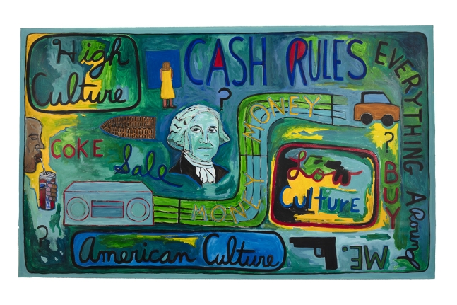 Cash Rules Everything, 1994&amp;nbsp;
Mixed media on paper&amp;nbsp;
51.5 x 84.75 inches