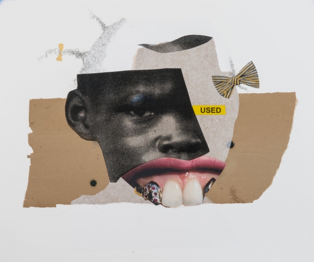 Deborah Roberts
Miseducation of Mimi #150, 2013-17
Collage, mixed media on paper
14 x 17 inches