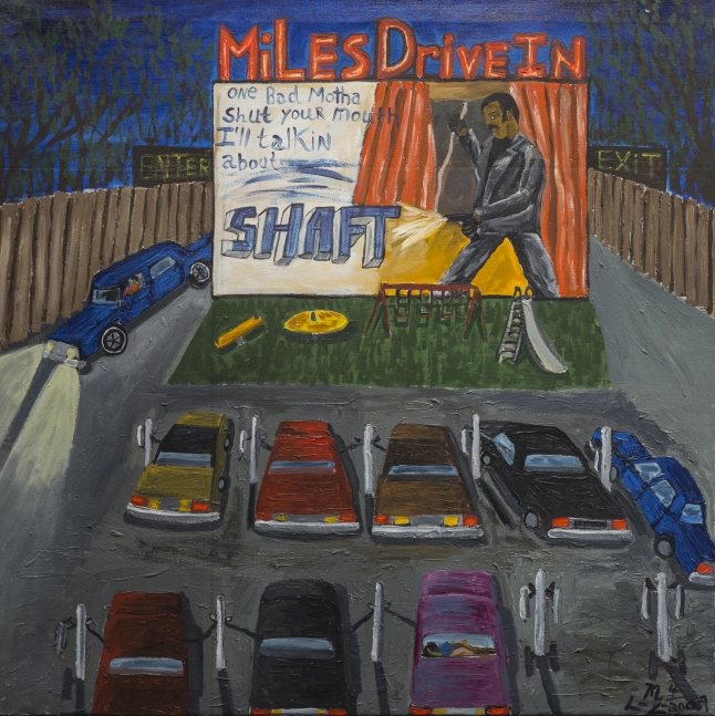 A Night at the Drive-In, 2009
Acrylic on Canvas
35 x 36&amp;nbsp;inches