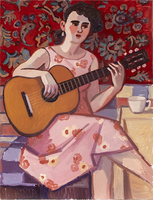 Woman Playing Guitar, 2019