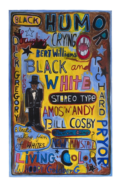 Black Humor, 1994&amp;nbsp;
Mixed media on paper&amp;nbsp;
83 x 51.75 inches