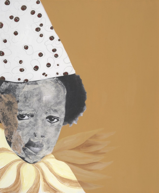 Deborah Roberts
Miseducation of Mimi #91, 2014
Collage, mixed media on paper
17 x 14 inches