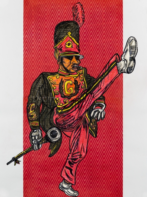 Keith Duncan
Grambling State University Drum Major 7, 2020
Colored pencil and marker on paper
24 x 18 inches&amp;nbsp;