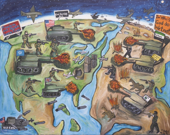 What Happened to World Peace?, 2001
Acrylic on Canvas
52 x 66.5&amp;nbsp;inches