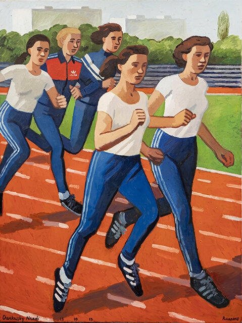 Runners, 2019 Oil on linen